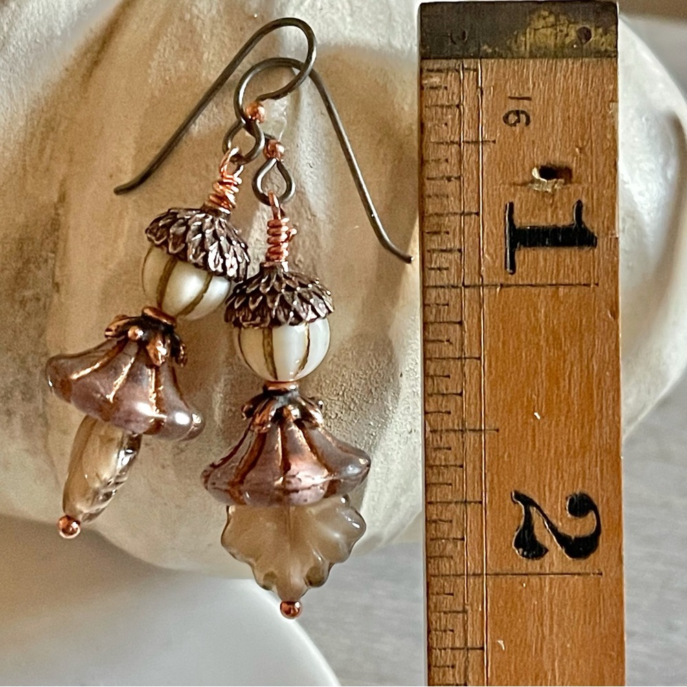 ARTISAN Earrings - “Early Frost” Dangles - Picture 5 of 7